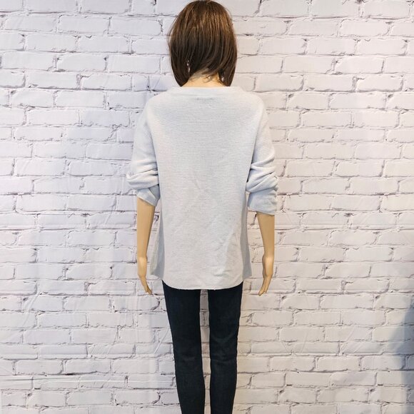 MASSIMO DUTTI, Cozy, classy pale light blue sweater - Picture 13 of 15